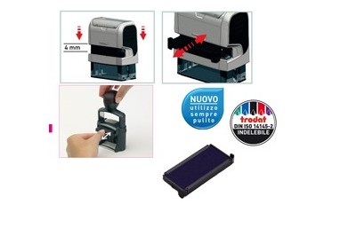 Blister da 3 tamponi 6/4915 blu Trodat
