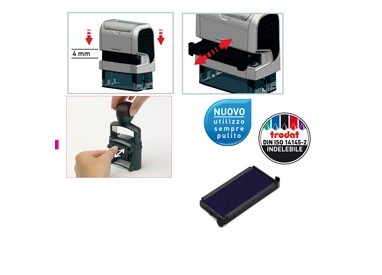 Blister da 3 tamponi 6/4913 blu Trodat