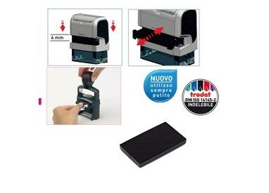 Blister da 3 tamponi 6/4926 nero Trodat