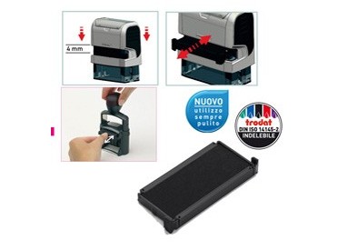 Blister da 3 tamponi 6/4915 nero Trodat