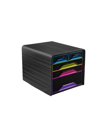 Cassettiera 5 cassetti misti nero/multicolore 7-213 Smoove Cep
