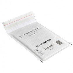 Conf.100 Buste imbottite Bianche D 18x26cm Andata-Ritorno Mail Lite® Round Trip