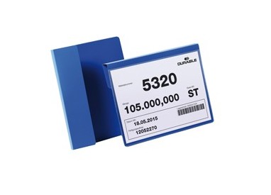 50 buste identificazione con aletta 210x148mm (A5-oriz) 1722 Blu Durable