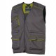 GILET da LAVORO M6GIL grigio/verde Tg. M PANOSTYLE®