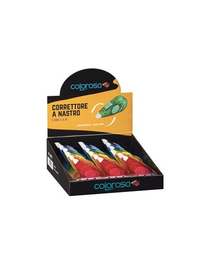 Espositore 18 nasti correttore ergonomico 5mmx6mt Colorosa RiPlast