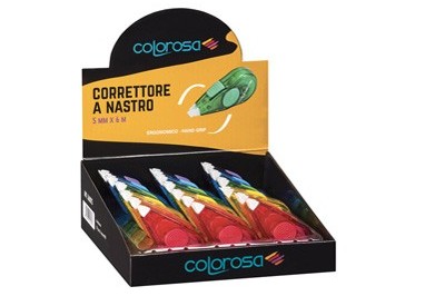 Espositore 18 nasti correttore ergonomico 5mmx6mt Colorosa RiPlast