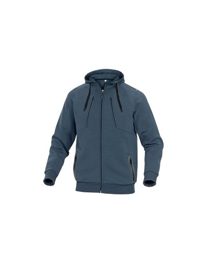 FELPA SPORTIVA Anzio Tg. M blu marino IN PILE/COTONE
