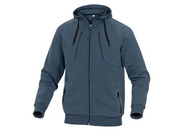 FELPA SPORTIVA Anzio Tg. M blu marino IN PILE/COTONE