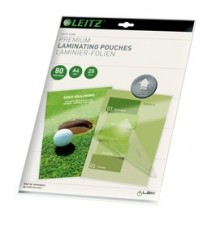 Scatola 25 pouches UDT 80x2micron 216X303mm Leitz