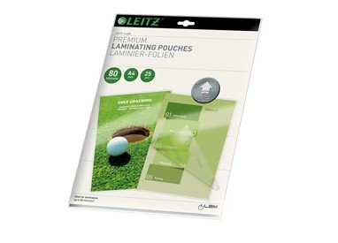 Scatola 25 pouches UDT 80x2micron 216X303mm Leitz
