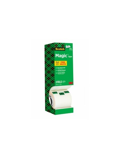 Value Pack 7+1 Nastri adesivi Scotch® Magic™ 810 19mmx33mt