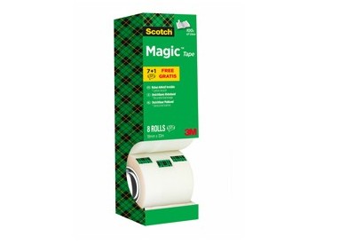 Value Pack 7+1 Nastri adesivi Scotch® Magic™ 810 19mmx33mt