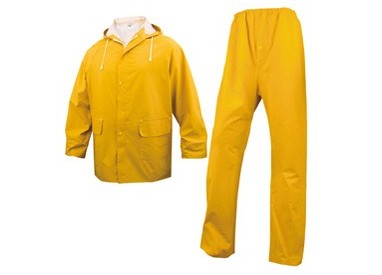 COMPLETO IMPERMEABILE EN304 Tg. XXL giallo (giacca+pantalone)