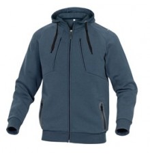FELPA SPORTIVA Anzio Tg.XXL blu marino IN PILE/COTONE