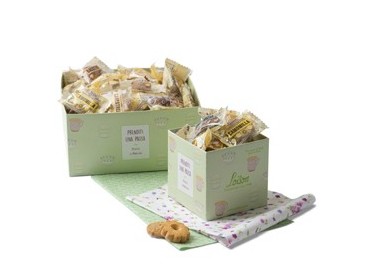 Scatola 200 biscotti al burro assortiti Loison