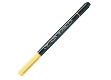 Pennarello a 2 punte AQUA BRUSH DUO giallo chiaro LYRA