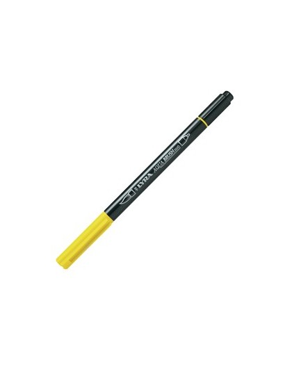 Pennarello a 2 punte AQUA BRUSH DUO giallo di cadmio limone LYRA