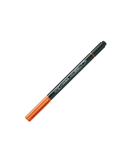 Pennarello a 2 punte AQUA BRUSH DUO arancio LYRA
