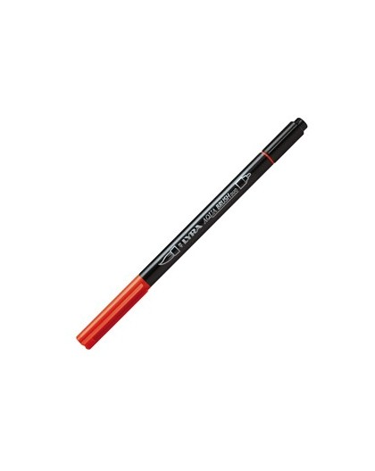 Pennarello a 2 punte AQUA BRUSH DUO rosso geranio chiaro LYRA