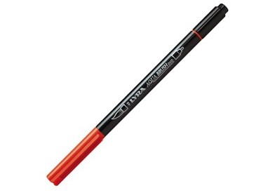 Pennarello a 2 punte AQUA BRUSH DUO rosso geranio chiaro LYRA