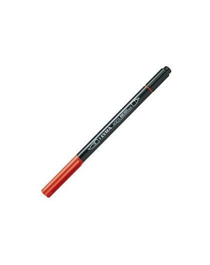Pennarello a 2 punte AQUA BRUSH DUO carminio scuro LYRA