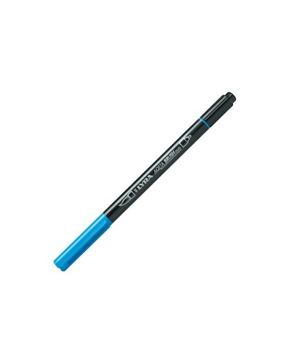 Pennarello a 2 punte AQUA BRUSH DUO azzurro LYRA
