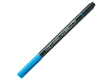 Pennarello a 2 punte AQUA BRUSH DUO azzurro LYRA