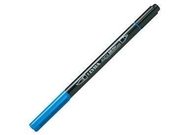 Pennarello a 2 punte AQUA BRUSH DUO ceruleo LYRA