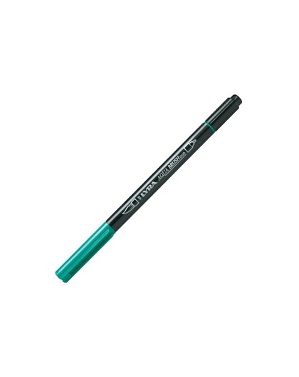 Pennarello a 2 punte AQUA BRUSH DUO verde notte LYRA