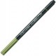 Pennarello a 2 punte AQUA BRUSH DUO verde di cromo LYRA