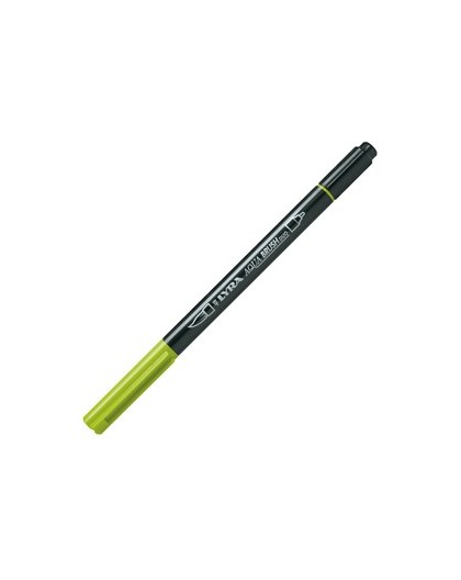 Pennarello a 2 punte AQUA BRUSH DUO still de grain giallo LYRA