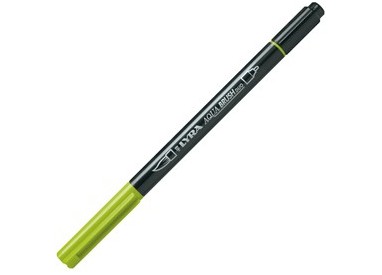 Pennarello a 2 punte AQUA BRUSH DUO still de grain giallo LYRA