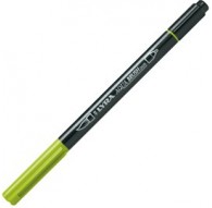 Pennarello a 2 punte AQUA BRUSH DUO still de grain giallo LYRA