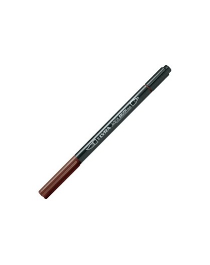 Pennarello a 2 punte AQUA BRUSH DUO seppia scuro LYRA