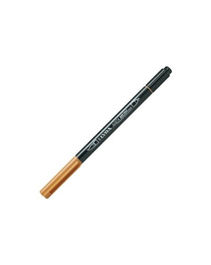 Pennarello a 2 punte AQUA BRUSH DUO ocra d'oro LYRA