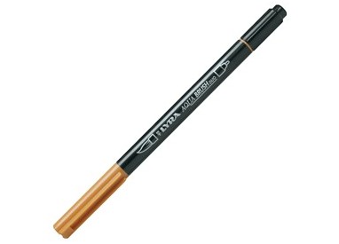 Pennarello a 2 punte AQUA BRUSH DUO ocra d'oro LYRA