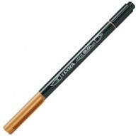 Pennarello a 2 punte AQUA BRUSH DUO ocra d'oro LYRA