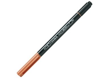 Pennarello a 2 punte AQUA BRUSH DUO ocra bruciata LYRA
