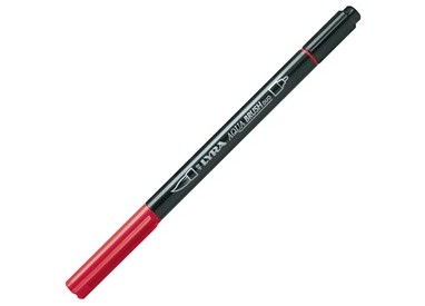 Pennarello a 2 punte AQUA BRUSH DUO rosso Pompei LYRA