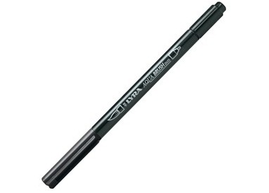 Pennarello a 2 punte AQUA BRUSH DUO nero LYRA