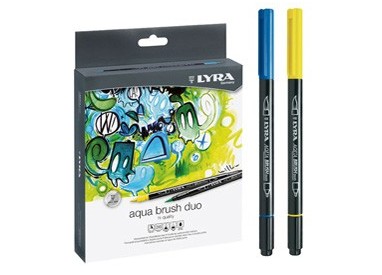 ASTUCCIO 36 PENNARELLI AQUA BRUSH DUO LYRA