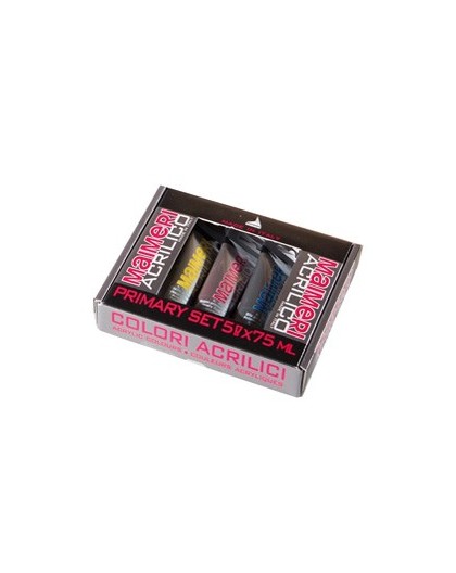 Colori acrilici Primary Set 5 tubetti da 75ml Maimeri