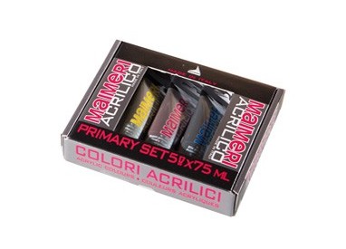 Colori acrilici Primary Set 5 tubetti da 75ml Maimeri