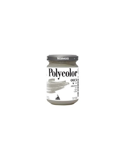 Colore vinilico Polycolor vasetto 140 ml argento Maimeri