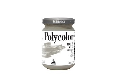 Colore vinilico Polycolor vasetto 140 ml argento Maimeri