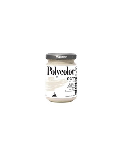 Colore vinilico Polycolor vasetto 140 ml bianco platino Maimeri