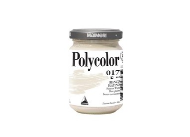 Colore vinilico Polycolor vasetto 140 ml bianco platino Maimeri