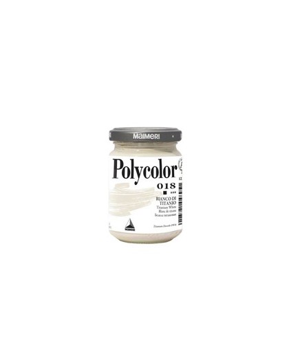 Colore vinilico Polycolor vasetto 140 ml bianco titanio Maimeri