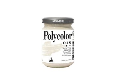 Colore vinilico Polycolor vasetto 140 ml bianco titanio Maimeri