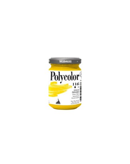 Colore vinilico Polycolor vasetto 140 ml giallo primario Maimeri